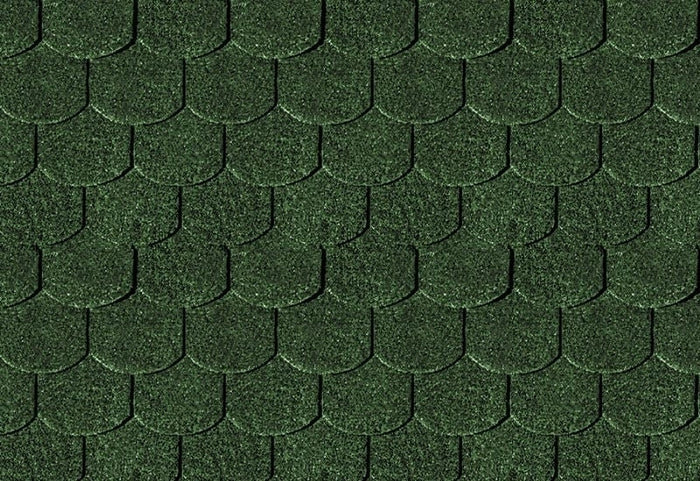 Karibu Dachschindeln Biberschwanz dunkelgrün 13 Pakete