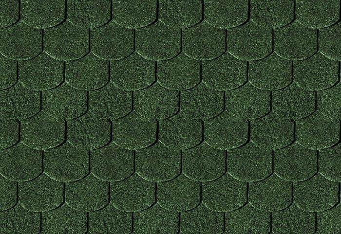 Karibu Dachschindeln Biberschwanz dunkelgrün 14 Pakete