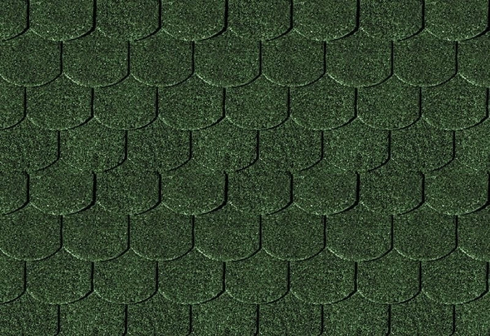 Karibu Dachschindeln Biberschwanz dunkelgrün 15 Pakete