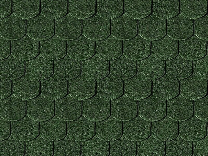 Karibu Dachschindeln Biberschwanz dunkelgrün 16 Pakete