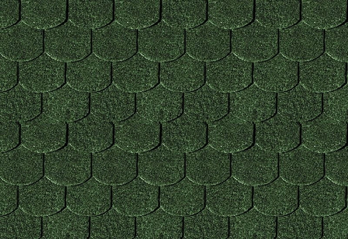 Karibu Dachschindeln Biberschwanz dunkelgrün 16 Pakete