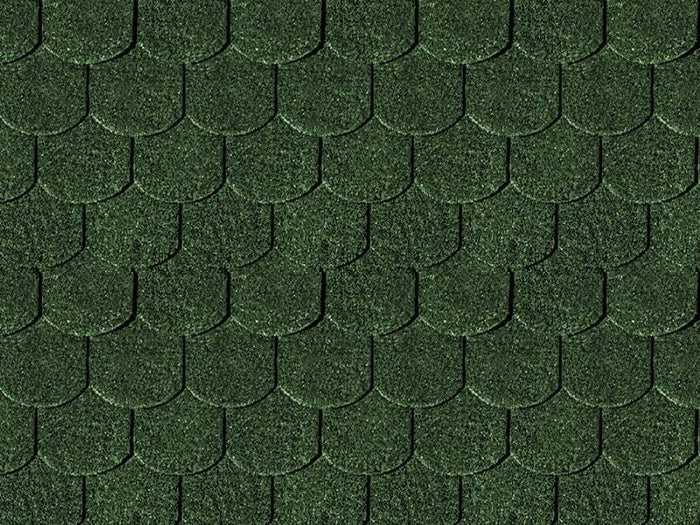 Karibu Dachschindeln Biberschwanz dunkelgrün 16 Pakete