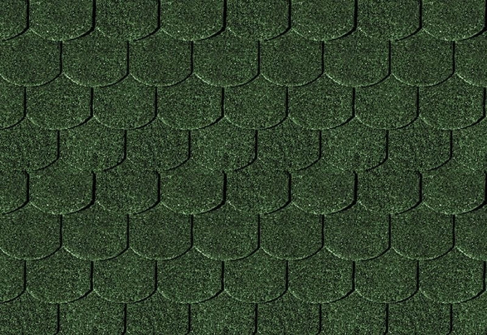 Karibu Dachschindeln Biberschwanz dunkelgrün 16 Pakete