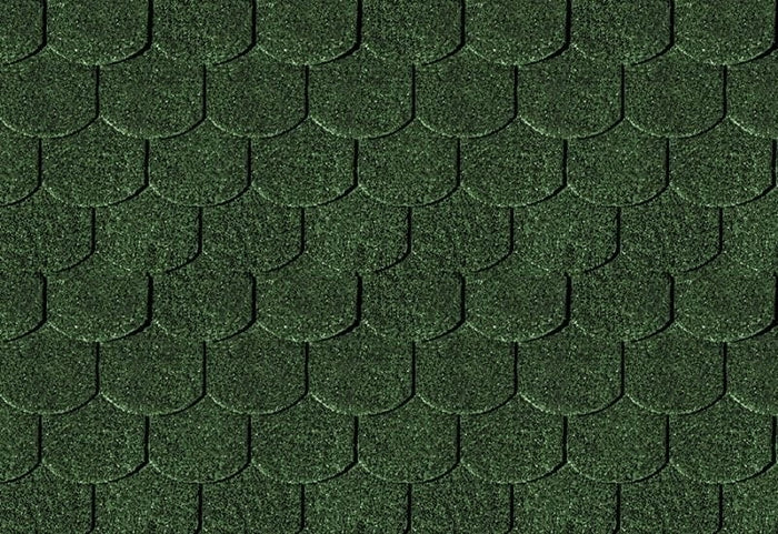 Karibu Dachschindeln Biberschwanz dunkelgrün 16 Pakete