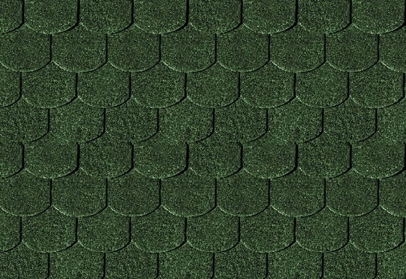 Karibu Dachschindeln Biberschwanz dunkelgrün 17 Pakete