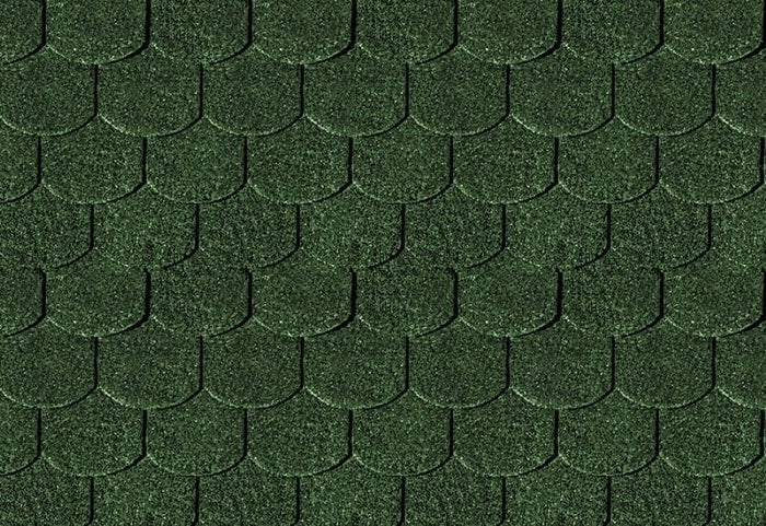 Karibu Dachschindeln Biberschwanz dunkelgrün 17 Pakete