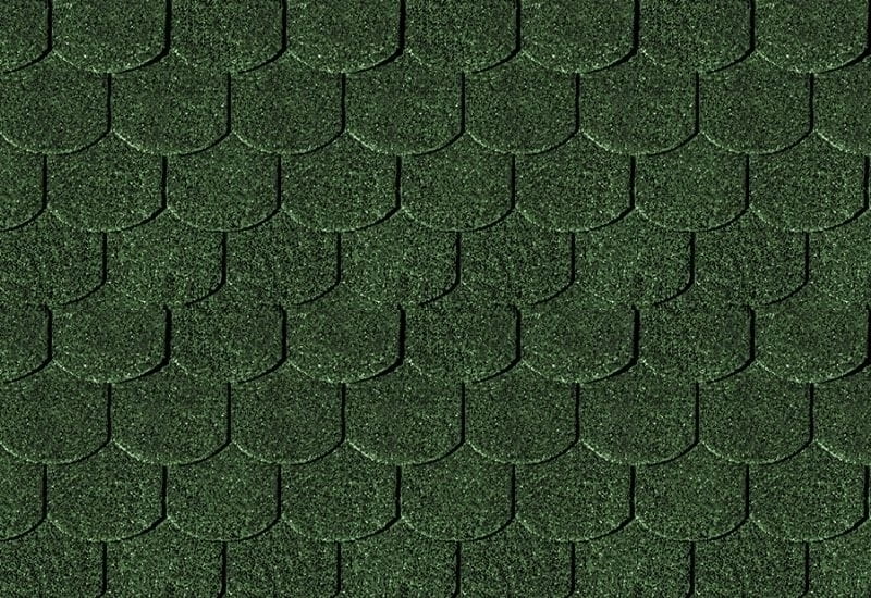 Karibu Dachschindeln Biberschwanz dunkelgrün 18 Pakete