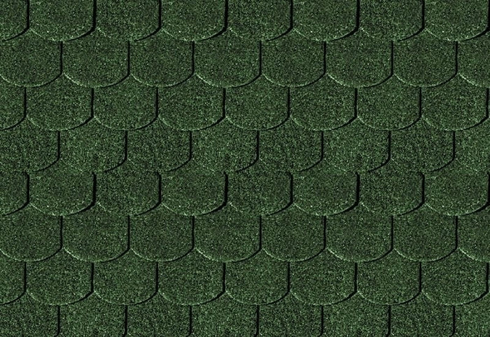 Karibu Dachschindeln Biberschwanz dunkelgrün 18 Pakete