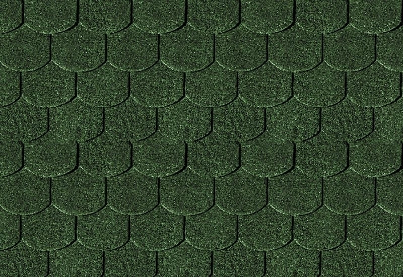 Karibu Dachschindeln Biberschwanz dunkelgrün 19 Pakete