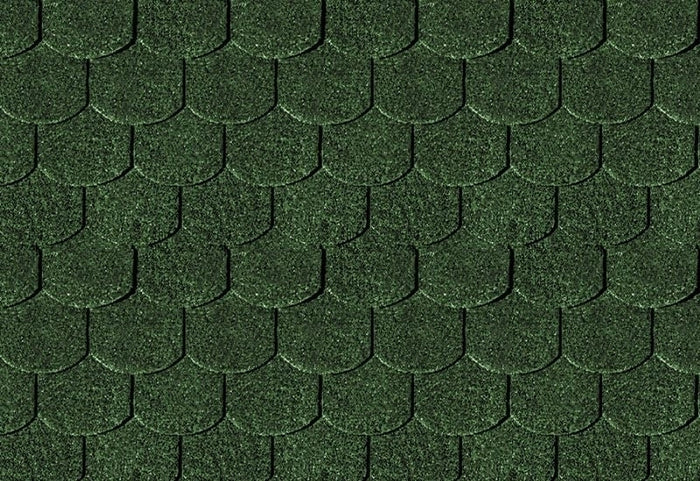 Karibu Dachschindeln Biberschwanz dunkelgrün 19 Pakete