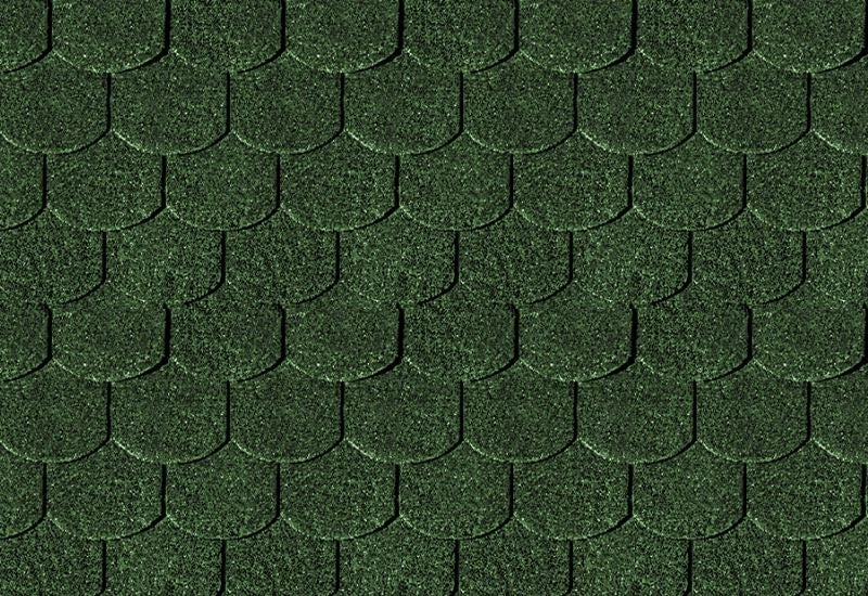 Karibu Dachschindeln Biberschwanz dunkelgrün 1 Paket