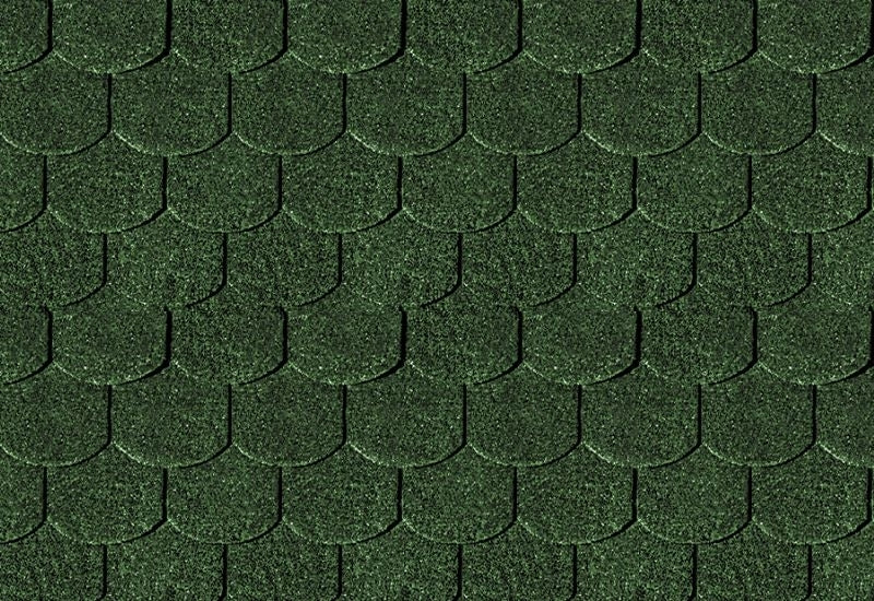 Karibu Dachschindeln Biberschwanz dunkelgrün 1 Paket