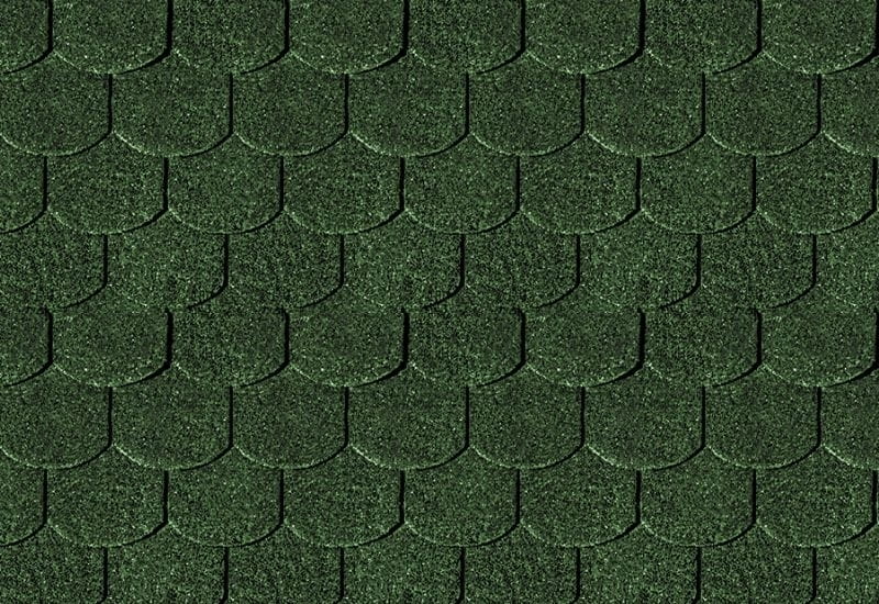 Karibu Dachschindeln Biberschwanz dunkelgrün 1 Paket