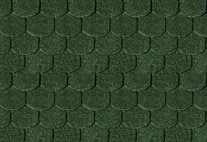 Karibu Dachschindeln Biberschwanz dunkelgrün 1 Paket