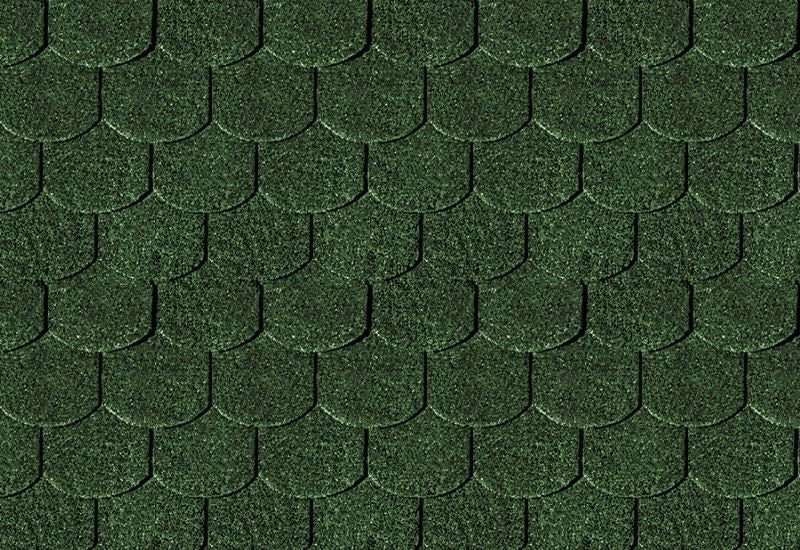 Karibu Dachschindeln Biberschwanz dunkelgrün 20 Pakete