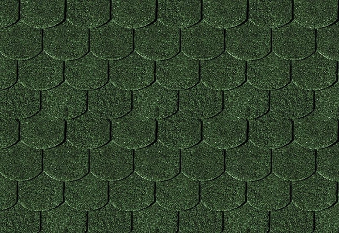 Karibu Dachschindeln Biberschwanz dunkelgrün 20 Pakete