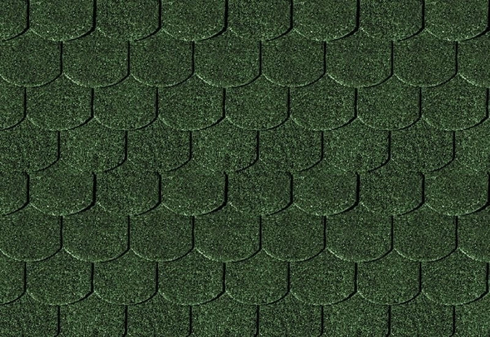 Karibu Dachschindeln Biberschwanz dunkelgrün 21 Pakete