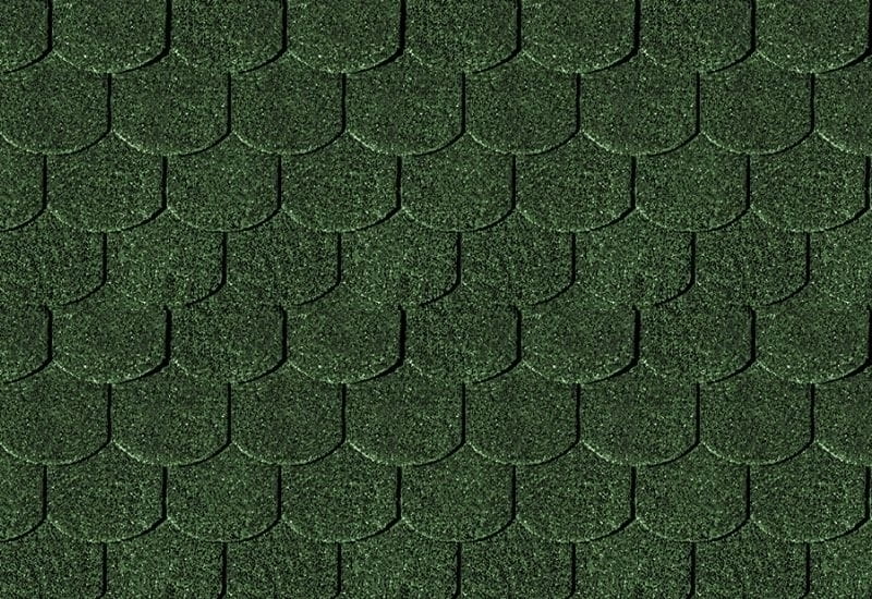 Karibu Dachschindeln Biberschwanz dunkelgrün 27 Pakete