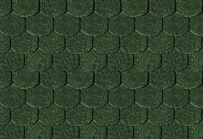 Karibu Dachschindeln Biberschwanz dunkelgrün 2 Pakete