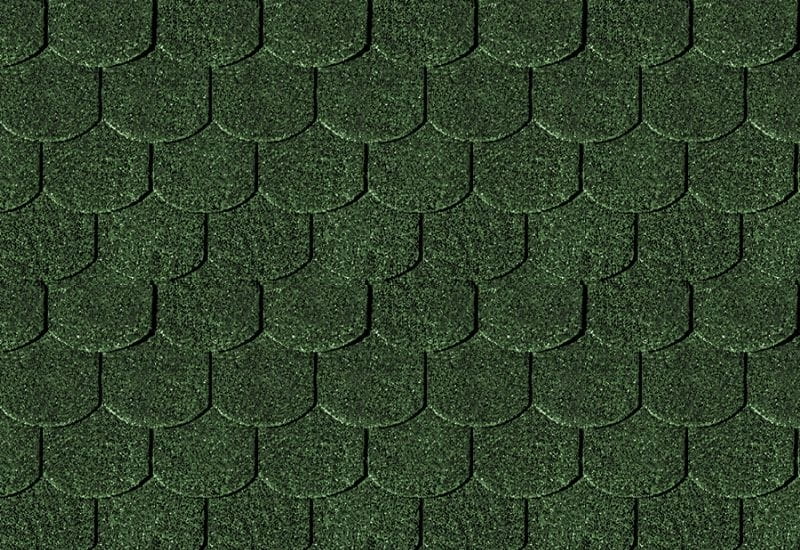 Karibu Dachschindeln Biberschwanz dunkelgrün 2 Pakete