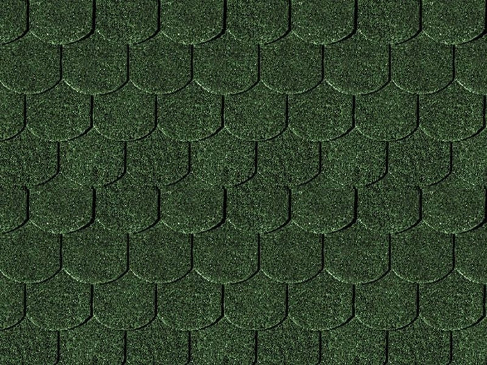 Karibu Dachschindeln Biberschwanz dunkelgrün 3 Pakete