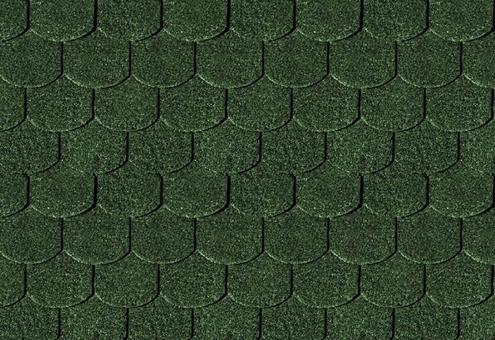 Karibu Dachschindeln Biberschwanz dunkelgrün 3 Pakete