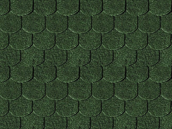 Karibu Dachschindeln Biberschwanz dunkelgrün 3 Pakete