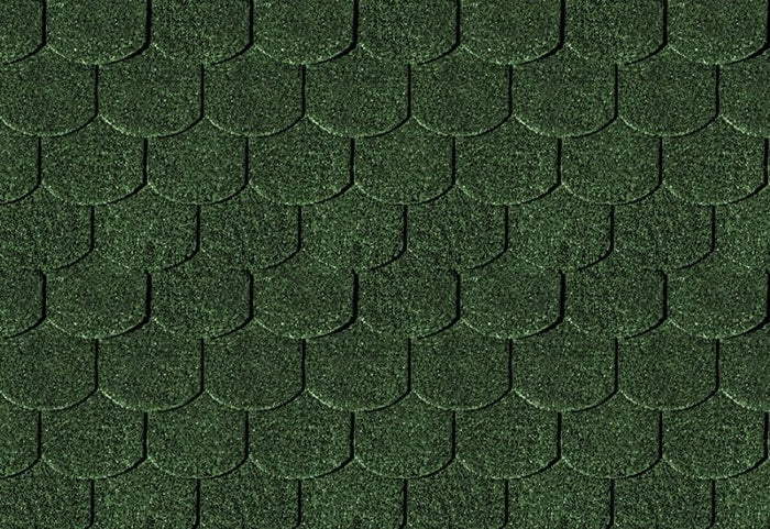 Karibu Dachschindeln Biberschwanz dunkelgrün 3 Pakete