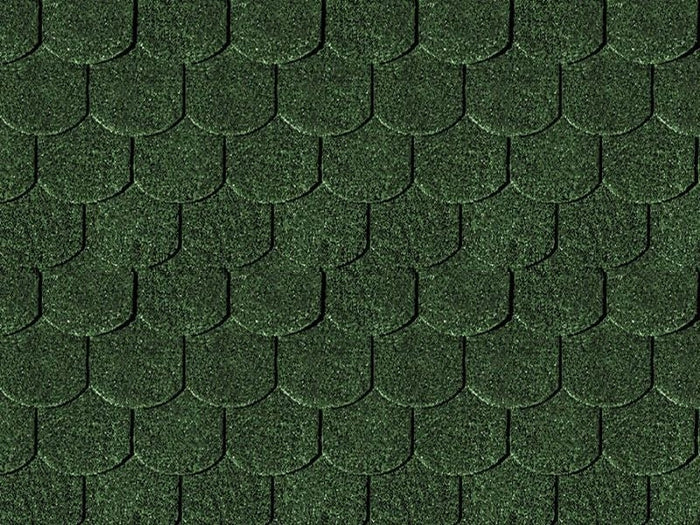 Karibu Dachschindeln Biberschwanz dunkelgrün 5 Pakete