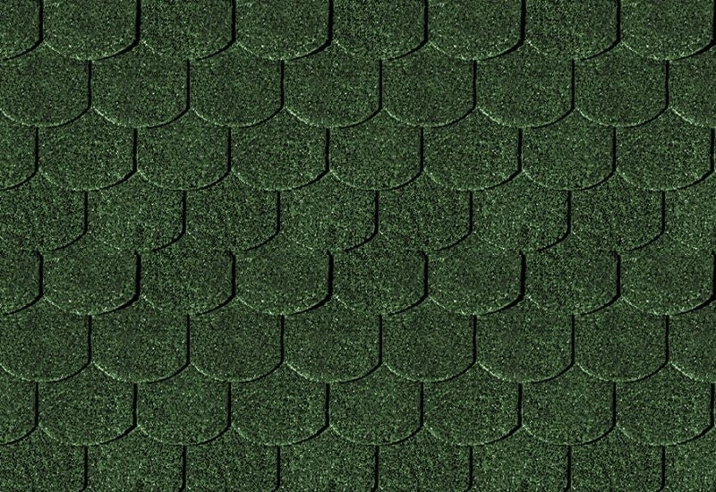 Karibu Dachschindeln Biberschwanz dunkelgrün 5 Pakete