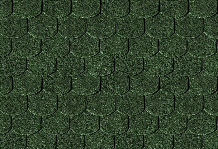 Karibu Dachschindeln Biberschwanz dunkelgrün 5 Pakete