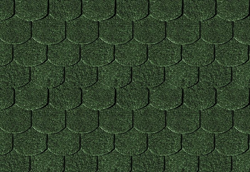 Karibu Dachschindeln Biberschwanz dunkelgrün 6 Pakete