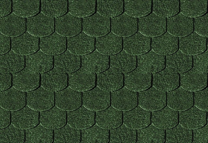 Karibu Dachschindeln Biberschwanz dunkelgrün 6 Pakete