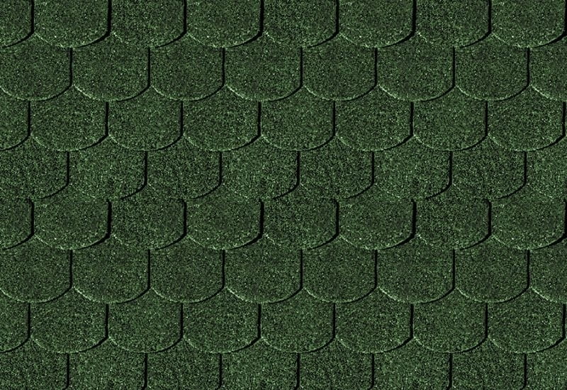 Karibu Dachschindeln Biberschwanz dunkelgrün 7 Pakete