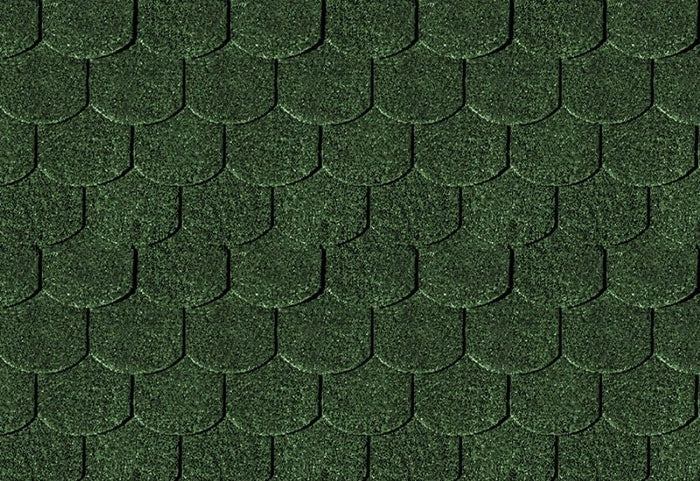 Karibu Dachschindeln Biberschwanz dunkelgrün 7 Pakete