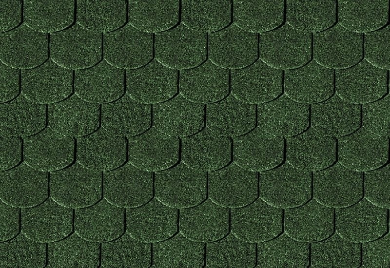 Karibu Dachschindeln Biberschwanz dunkelgrün 7 Pakete