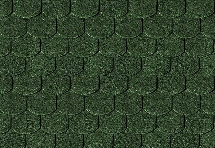 Karibu Dachschindeln Biberschwanz dunkelgrün 8 Pakete