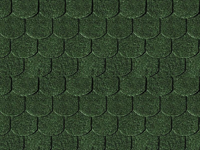 Karibu Dachschindeln Biberschwanz dunkelgrün 9 Pakete