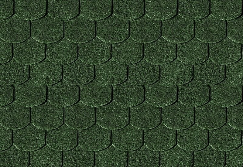 Karibu Dachschindeln Biberschwanz dunkelgrün 9 Pakete