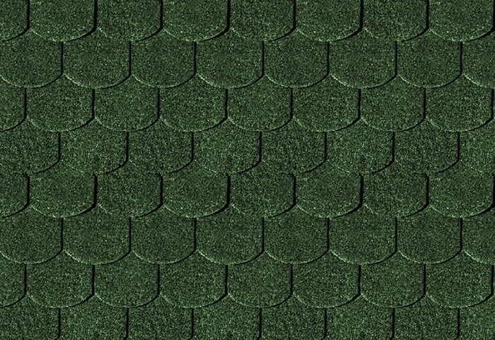 Karibu Dachschindeln Biberschwanz dunkelgrün 9 Pakete