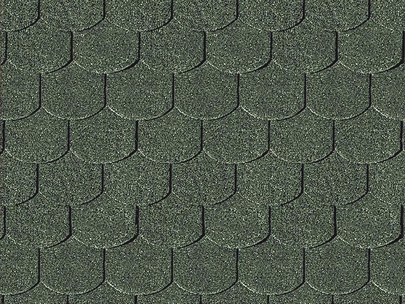 Karibu Dachschindeln Biberschwanz dunkelgrün