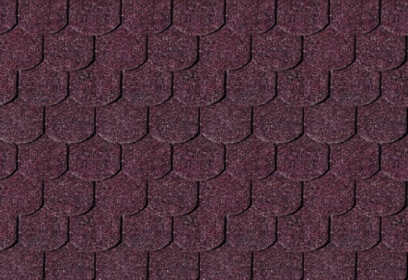 Karibu Dachschindeln Biberschwanz dunkelrot 10 Pakete