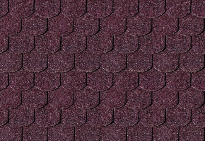 Karibu Dachschindeln Biberschwanz dunkelrot 10 Pakete