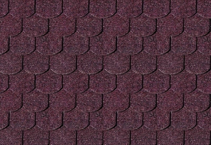 Karibu Dachschindeln Biberschwanz dunkelrot 10 Pakete