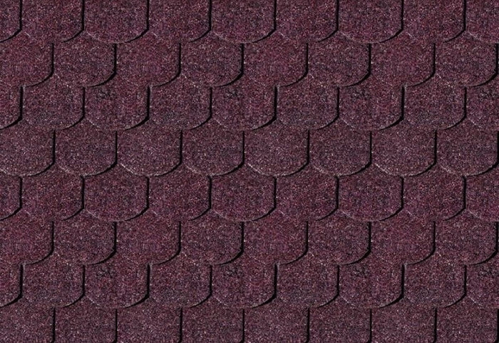 Karibu Dachschindeln Biberschwanz dunkelrot 11 Pakete