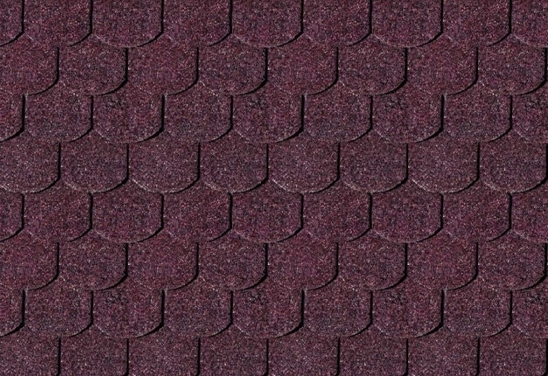 Karibu Dachschindeln Biberschwanz dunkelrot 13 Pakete