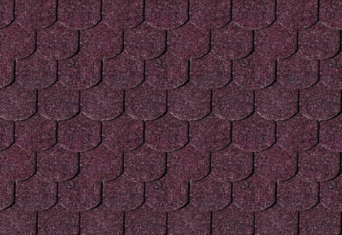 Karibu Dachschindeln Biberschwanz dunkelrot 14 Pakete