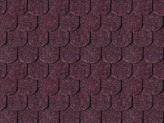 Karibu Dachschindeln Biberschwanz dunkelrot 15 Pakete