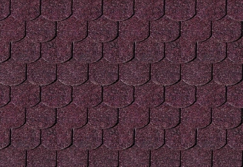 Karibu Dachschindeln Biberschwanz dunkelrot 15 Pakete