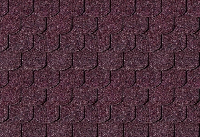 Karibu Dachschindeln Biberschwanz dunkelrot 15 Pakete